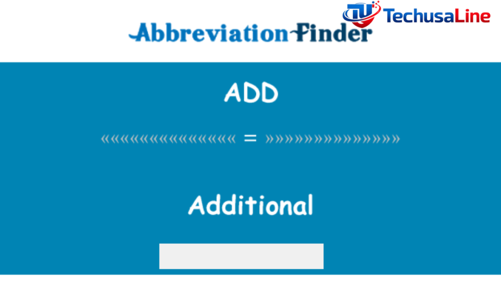 abbreviation for additional
